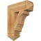 Ekena Millwork Balboa Arts & Crafts Rough Sawn Bracket, Western Red Cedar, 6"W x 20"D x 24"H BKT06X20X24BOA03RWR - alternate 1